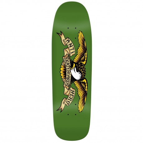 ANTIHERO DECK TEAM SHAPED EAGLE GREEN GIANT 9.56 X 32.98