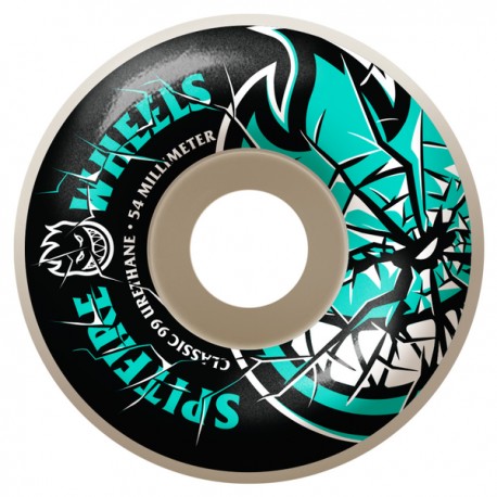 SPITFIRE SPITFIRE SPITFIRE WHEELS (JEU DE 4) 54MM SHATTERED BIG HEAD WHITE